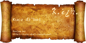 Kucz Ábel névjegykártya